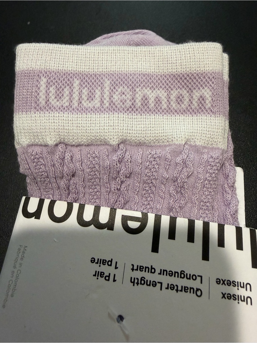 lululemon athletica Cable-Knit Quarter Socks in Lavender - Picture 4 of 4